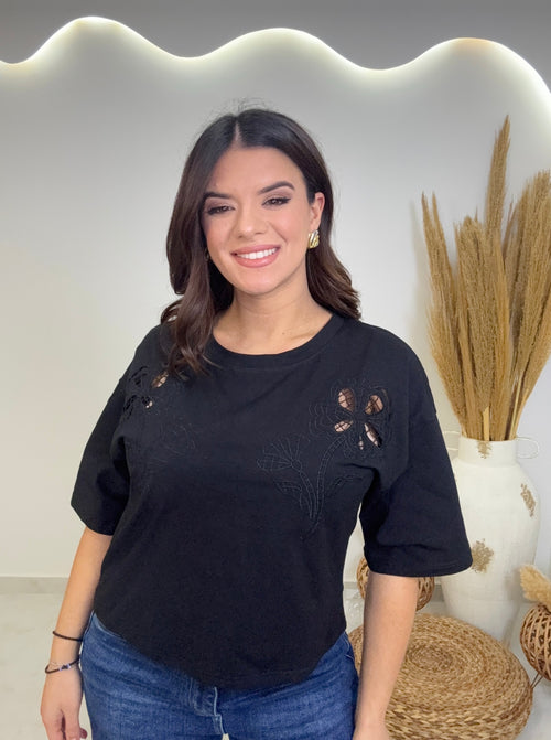 Elina T-shirt Black