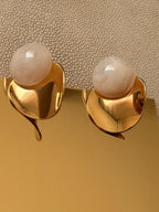 Wavy Earrings Ivory