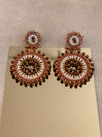 Zenia Earrings Brown