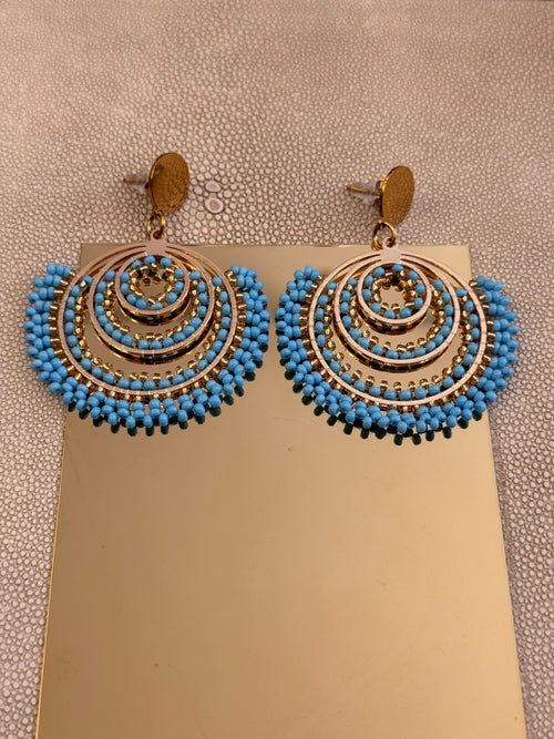Kelly Earrings Light Blue